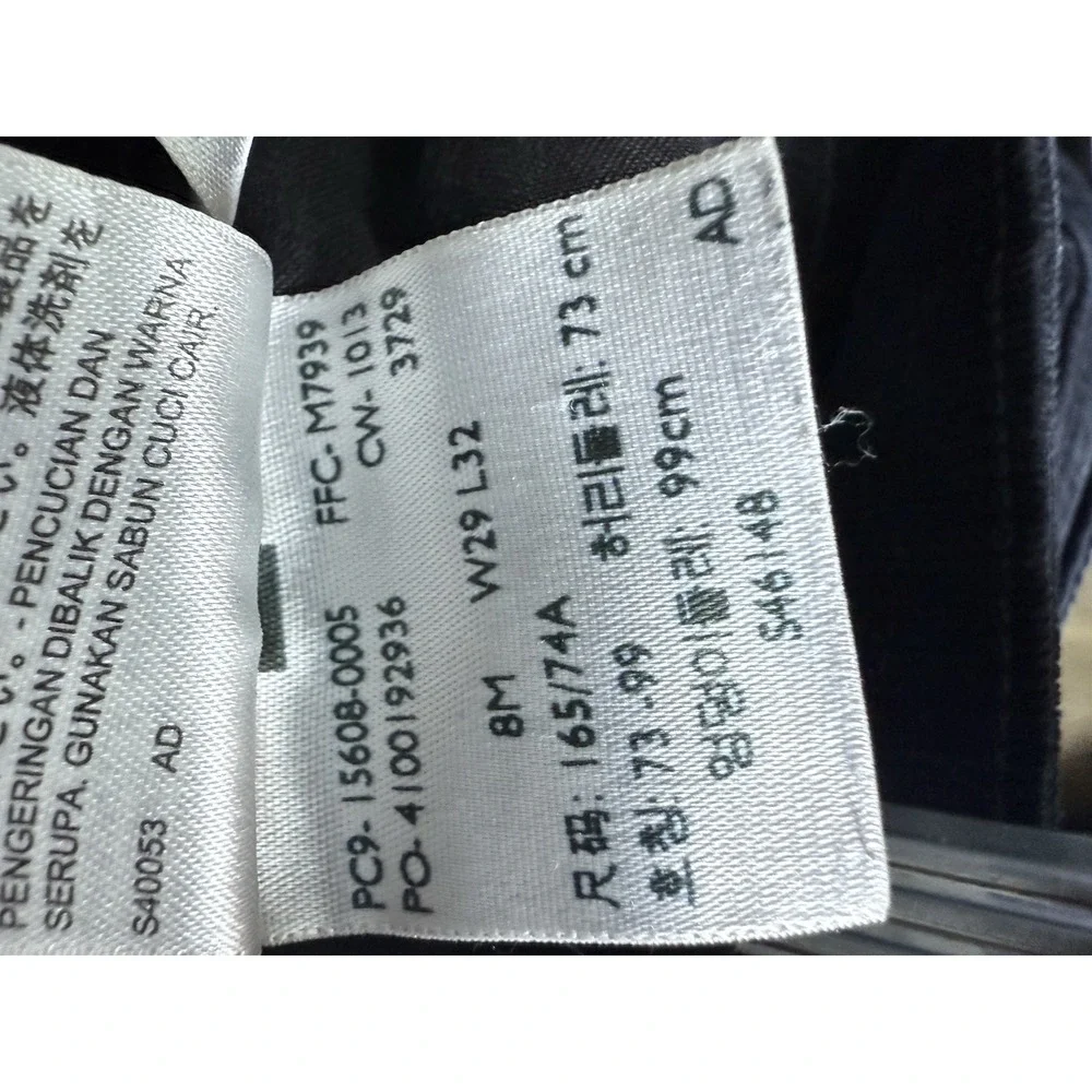Levis‎ 505 Jeans Mens 29x32 Black Corduroy Pants Regular Straight Leg